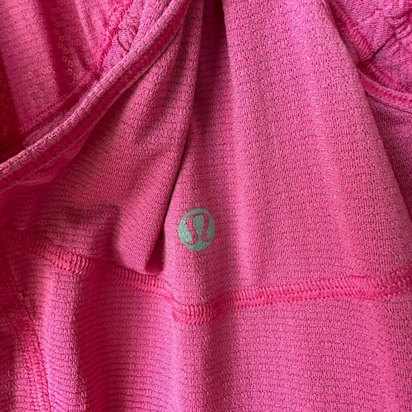 LULULEMON Pink & Gray Personal Best Singlet Tank Twist Racer Back | Size: 6 - Picture 5 of 8